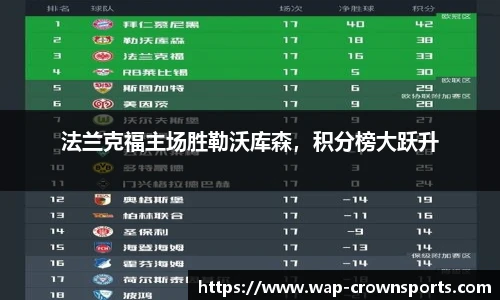 法兰克福主场胜勒沃库森，积分榜大跃升